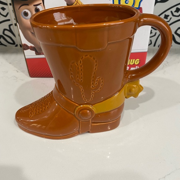 Toy Story Woodys Boot Sculpted Ceramic Mug Disney Andy NIB NEW 18 Oz - Picture 3 of 6